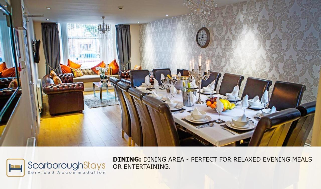 Scarborough Stays - Luxury Townhouse Ideal For Large Groups - Hot Tub ภายนอก รูปภาพ